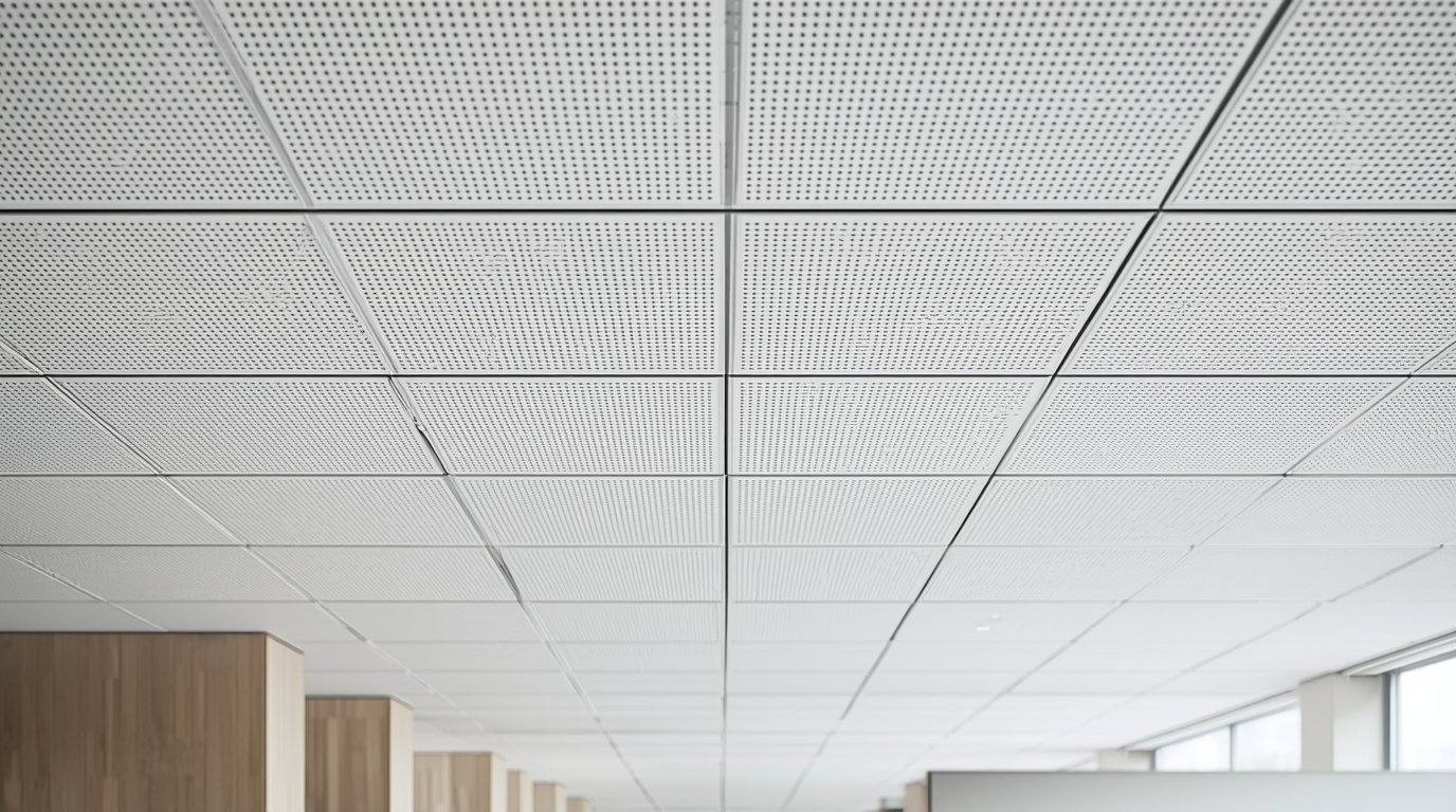 Wealthymining acoustic ceiling installation in office space